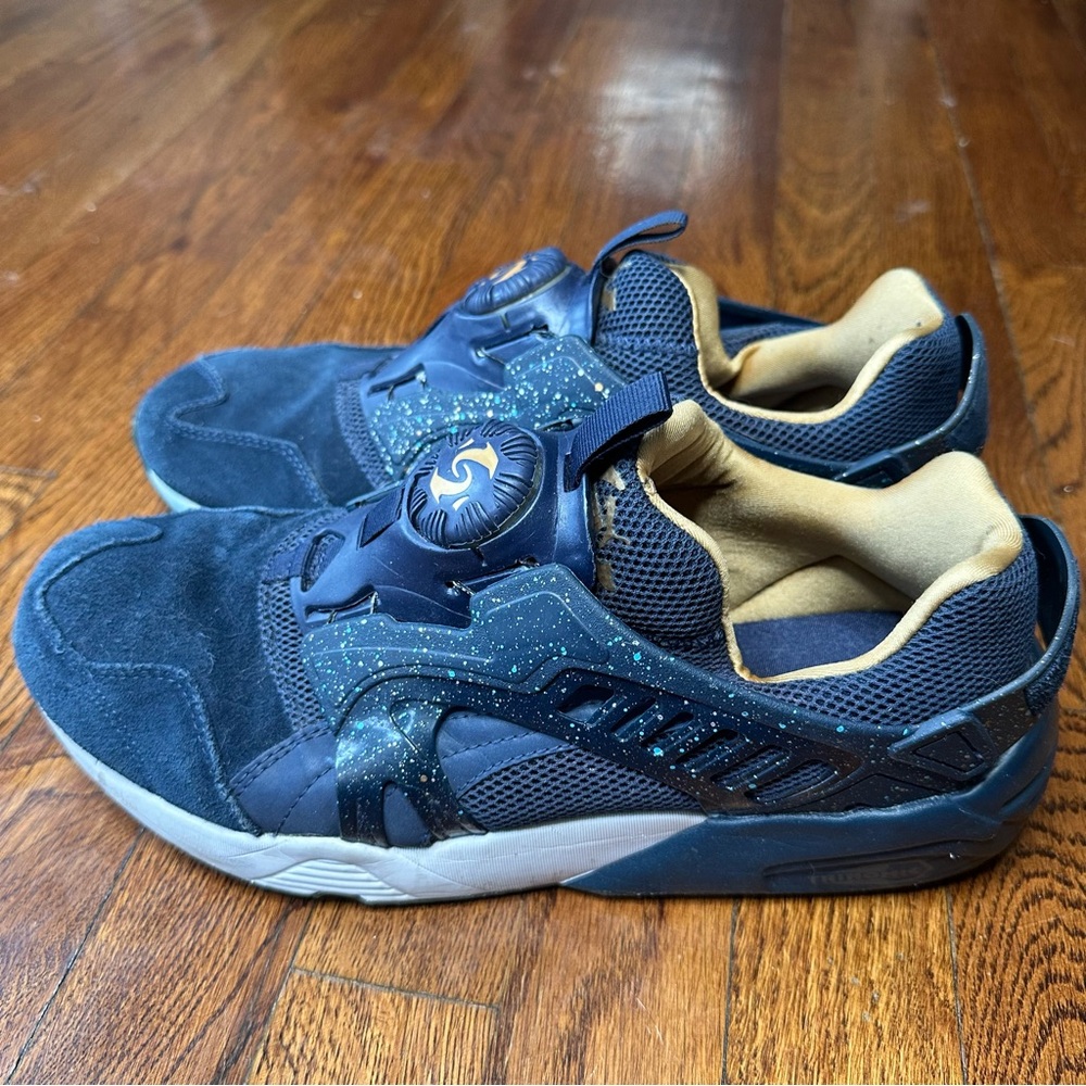 Puma Disc Blaze Trinomic Men’s Blue and Tan Sneakers